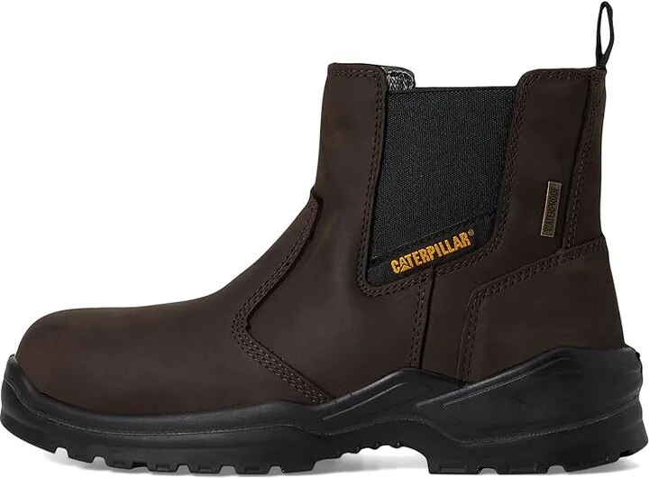 Caterpillar Striver Chelsea Waterproof Steel Toe Men's Work Boots Brown : 10.5 D - Medium - Image 6