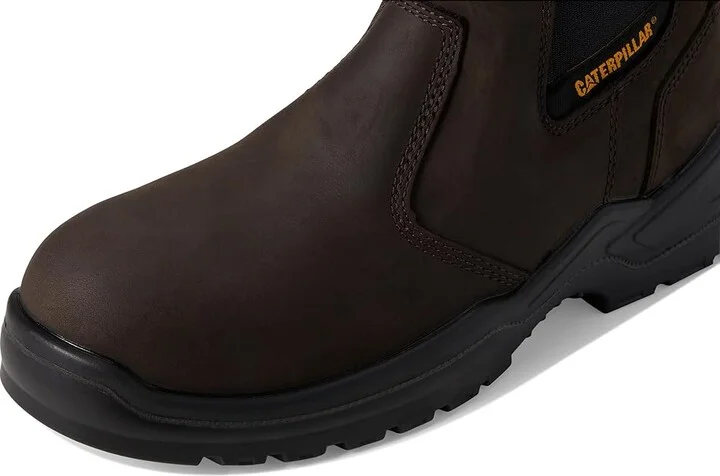 Caterpillar Striver Chelsea Waterproof Steel Toe Men's Work Boots Brown : 10.5 D - Medium - Image 7