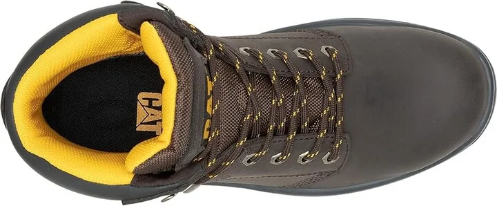 Caterpillar Striver Waterproof Steel Toe Men's Work Boots Brown 1 : 10 EE - Wide, Leather/Rubber - Image 2