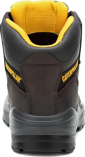 Caterpillar Striver Waterproof Steel Toe Men's Work Boots Brown 1 : 10 EE - Wide, Leather/Rubber - Image 4