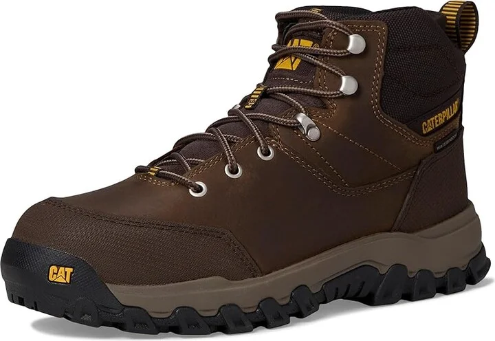 Caterpillar Threshold Rebound Hiker WP ST Men's Work Boots Bison : 8 EE - Wide, Synthetic - Image 5