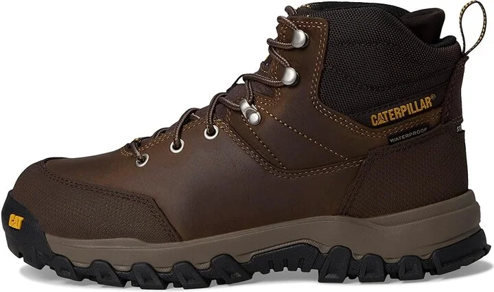 Caterpillar Threshold Rebound Hiker WP ST Men's Work Boots Bison : 8 EE - Wide, Synthetic - Image 6