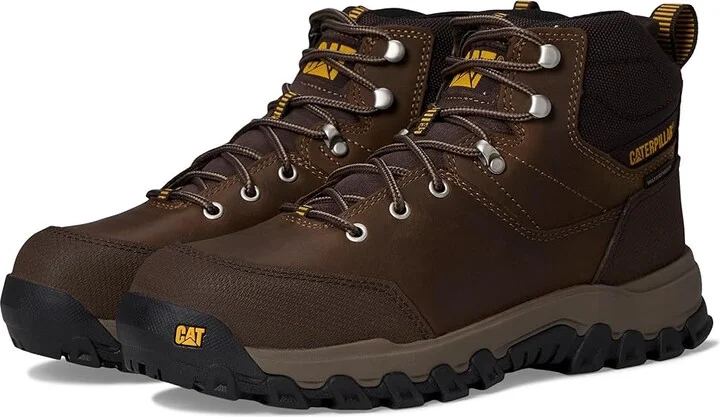 Caterpillar Threshold Rebound Hiker WP ST Men's Work Boots Bison : 8 EE - Wide, Synthetic