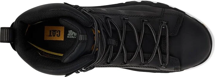 Caterpillar Threshold Rebound Waterproof Non Metallic Composite Toe Men's Work Boots Black : 7 D - Medium, Leather/Rubber - Image 2
