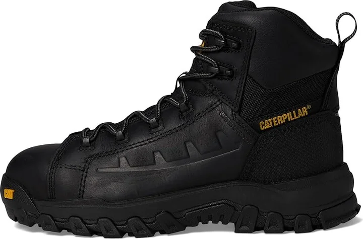 Caterpillar Threshold Rebound Waterproof Non Metallic Composite Toe Men's Work Boots Black : 7 D - Medium, Leather/Rubber - Image 6