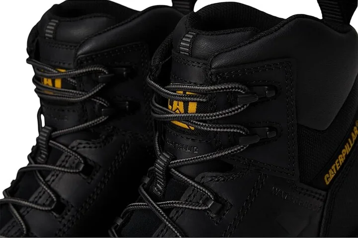 Caterpillar Threshold Rebound Waterproof Non Metallic Composite Toe Men's Work Boots Black : 7 D - Medium, Leather/Rubber - Image 7