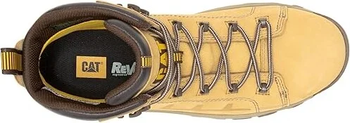 Caterpillar Threshold Rebound Waterproof Non Metallic Composite Toe Men's Work Boots Honey Reset : 8 D - Medium, Leather/Rubber - Image 2