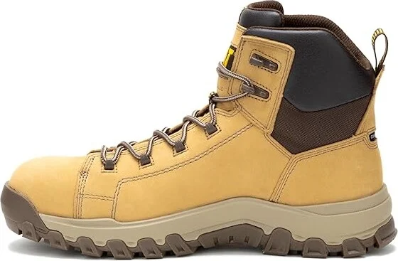 Caterpillar Threshold Rebound Waterproof Non Metallic Composite Toe Men's Work Boots Honey Reset : 8 D - Medium, Leather/Rubber - Image 6