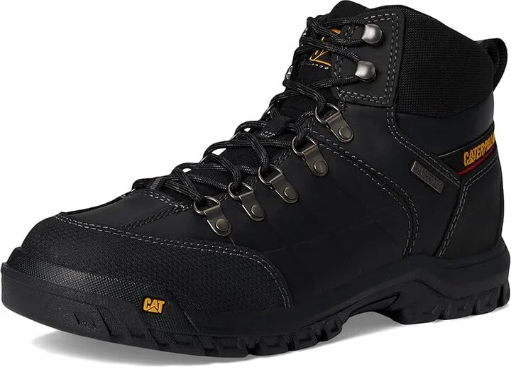 Caterpillar Threshold Waterproof Soft Toe Men's Work Boots Black : 7.5 D - Medium, Leather - Image 6