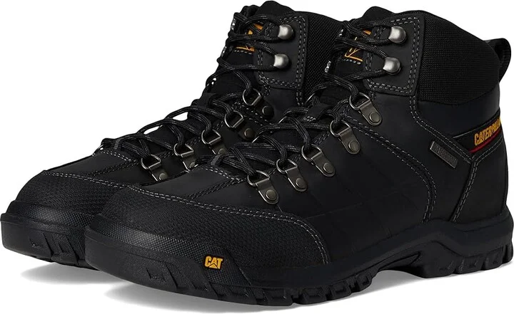 Caterpillar Threshold Waterproof Soft Toe Men's Work Boots Black : 7.5 D - Medium, Leather