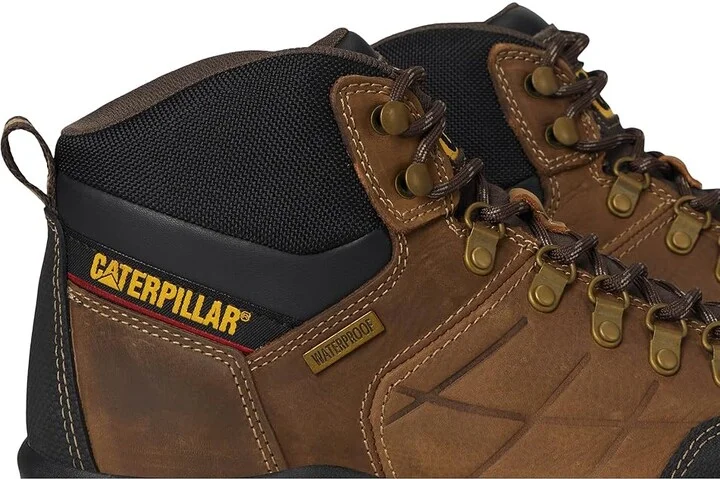 Caterpillar Threshold Waterproof Soft Toe Men's Work Boots Brown : 7 D - Medium, Leather - Image 8