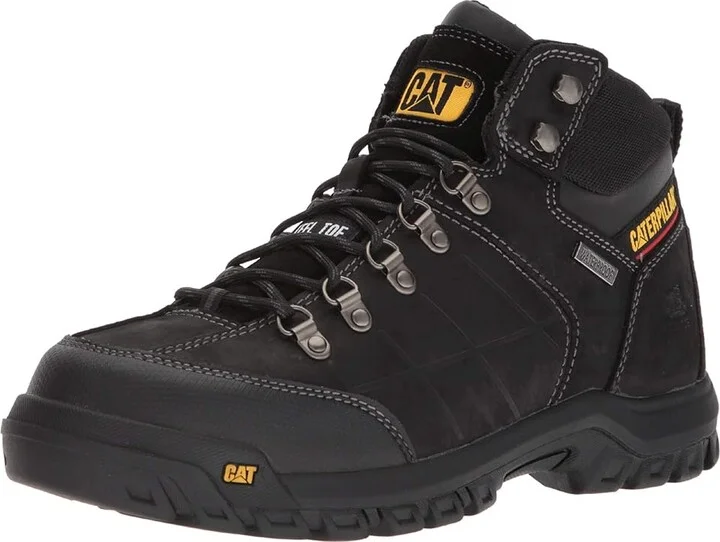 Caterpillar Threshold Waterproof Steel Toe Men's Work Boots Black : 7 D - Medium, Leather - Image 2