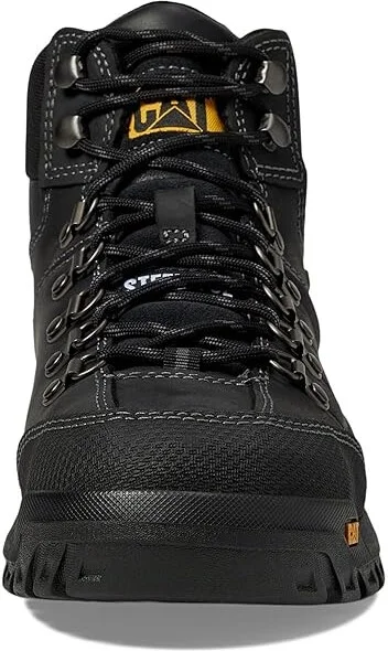 Caterpillar Threshold Waterproof Steel Toe Men's Work Boots Black : 7 D - Medium, Leather - Image 3