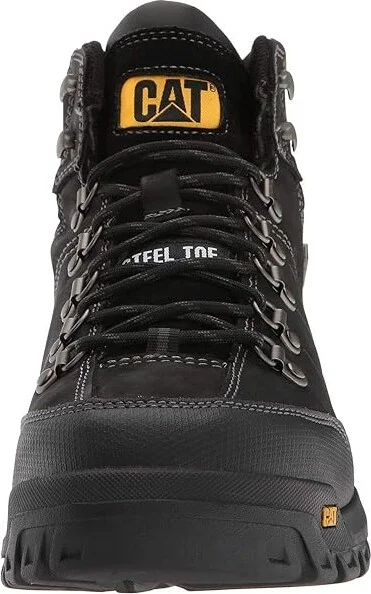 Caterpillar Threshold Waterproof Steel Toe Men's Work Boots Black : 7 D - Medium, Leather - Image 6