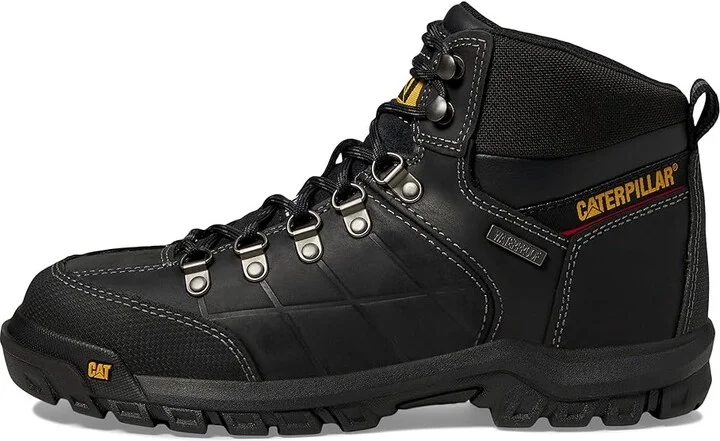 Caterpillar Threshold Waterproof Steel Toe Men's Work Boots Black : 7 D - Medium, Leather - Image 7