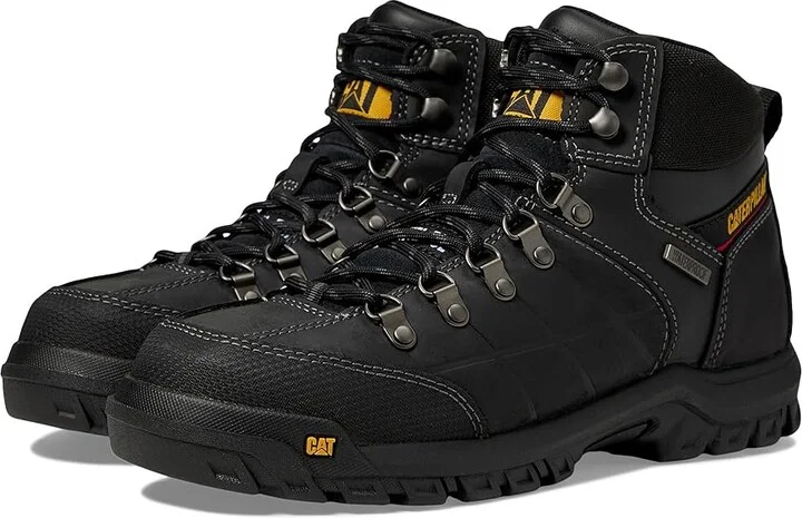 Caterpillar Threshold Waterproof Steel Toe Men's Work Boots Black : 7 D - Medium, Leather