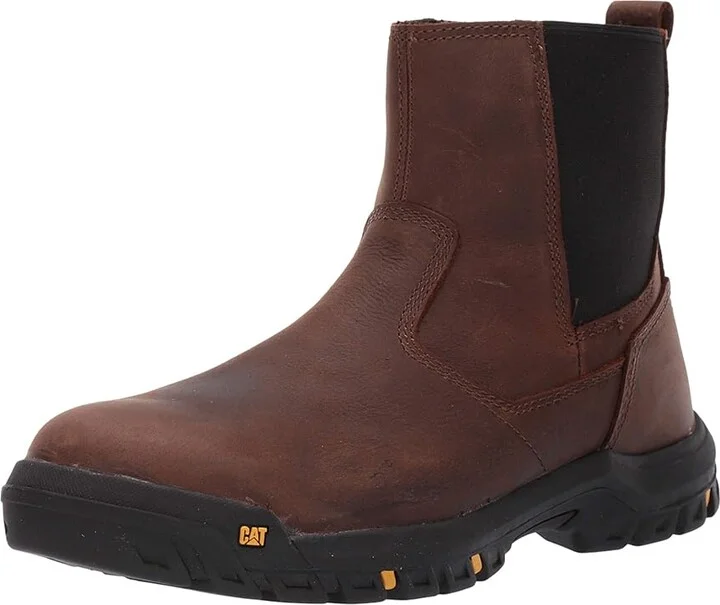 Caterpillar Wheelbase Steel Toe Men's Work Boots Clay Leather : 7 D - Medium, Suede - Image 2