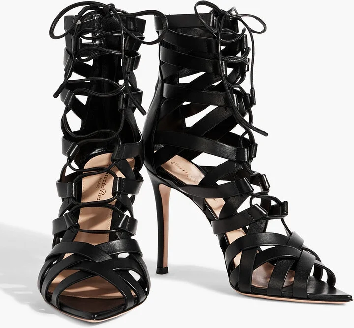 Catherine lace-up leather sandals - Image 2