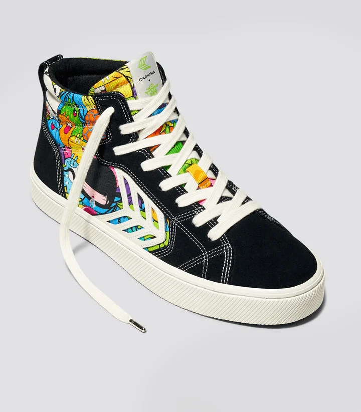 CATIBA PRO High Black Suede Toz Canvas Sneaker Men - Image 2
