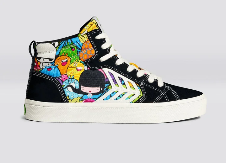 CATIBA PRO High Black Suede Toz Canvas Sneaker Men - Image 3