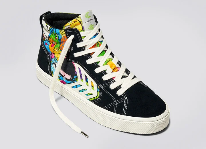 CATIBA PRO High Black Suede Toz Canvas Sneaker Men - Image 4
