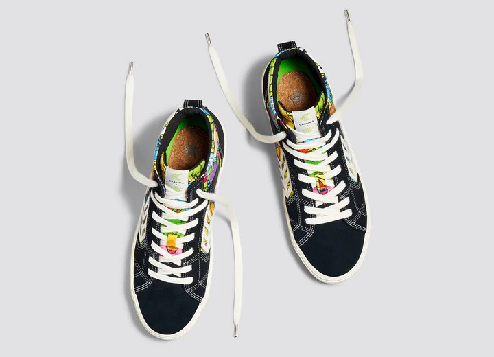 CATIBA PRO High Black Suede Toz Canvas Sneaker Men - Image 7