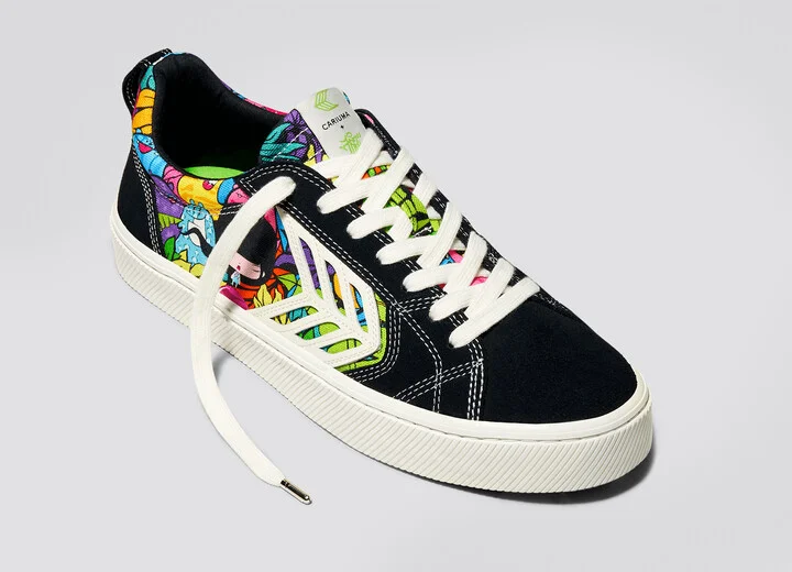 CATIBA PRO Low Black Suede Toz Canvas Sneaker Men - Image 4
