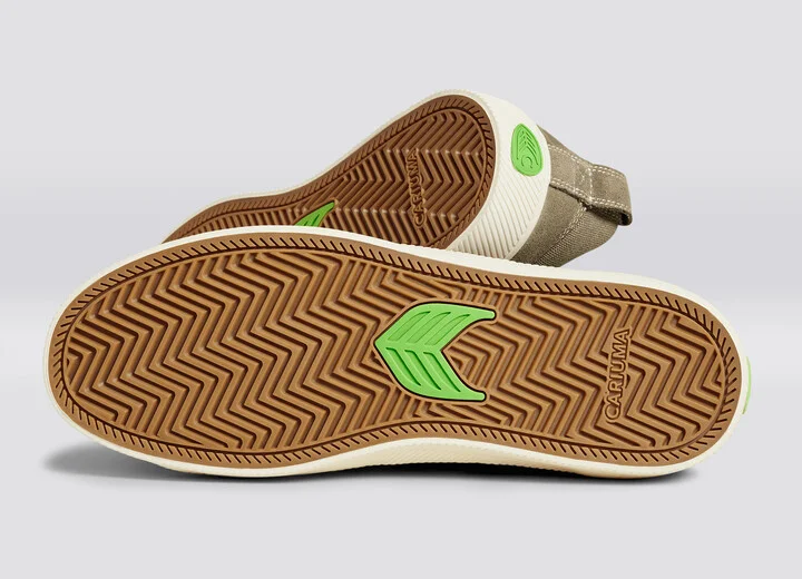 CATIBA PRO Low Burnt Sand Suede and Canvas Contrast Thread Ivory Logo Sneaker Men - Image 5