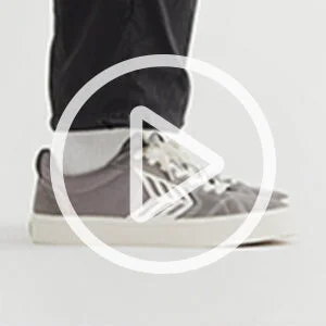 CATIBA PRO Low Charcoal Grey Suede and Canvas Contrast Thread Ivory Logo Sneaker Men - Image 9