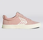 CATIBA PRO Low Rose Suede and Canvas Ivory Logo Sneaker Men - Image 9
