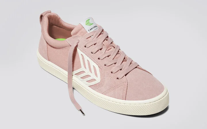 CATIBA PRO Low Rose Suede and Canvas Ivory Logo Sneaker Men - Image 10