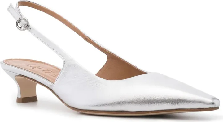 Catrina 35mm metallic-leather pumps - Image 2