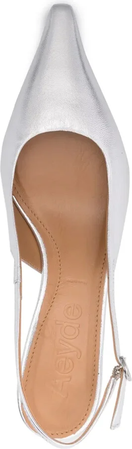 Catrina 35mm metallic-leather pumps - Image 4