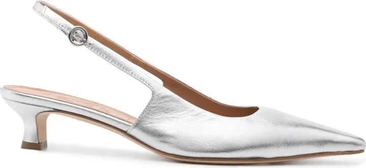 Catrina 35mm metallic-leather pumps