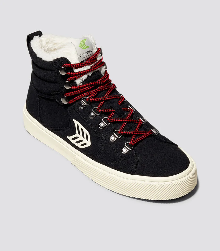 CATURI Black Suede Ivory Logo Boot Men - Image 2