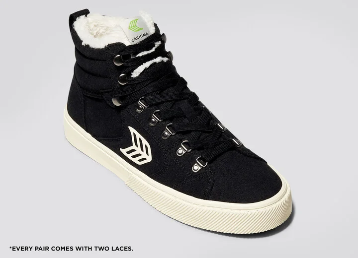 CATURI Black Suede Ivory Logo Boot Men - Image 5