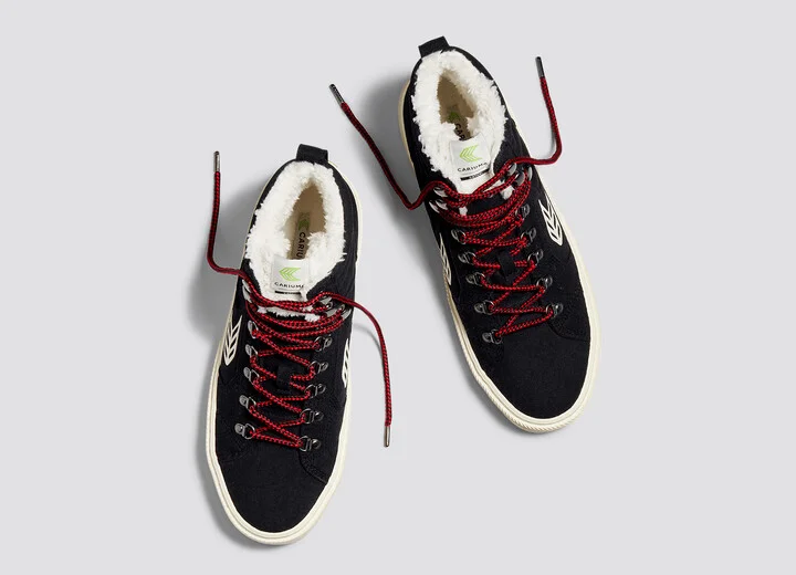 CATURI Black Suede Ivory Logo Boot Men - Image 8