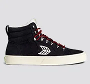 CATURI Black Suede Ivory Logo Boot Men - Image 10