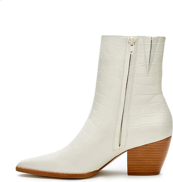 Caty Western Pointed Toe Bootie - Image 8