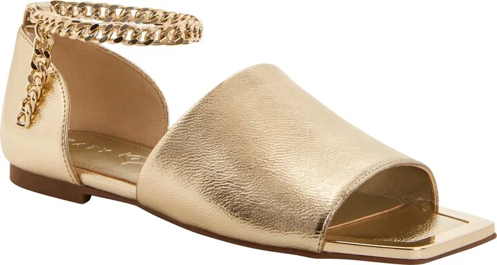 Caught Up Square Toe Anklet Sandal