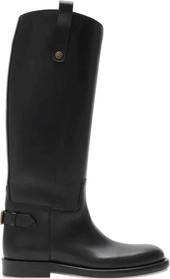 Cavalier calf-leather knee-high boots