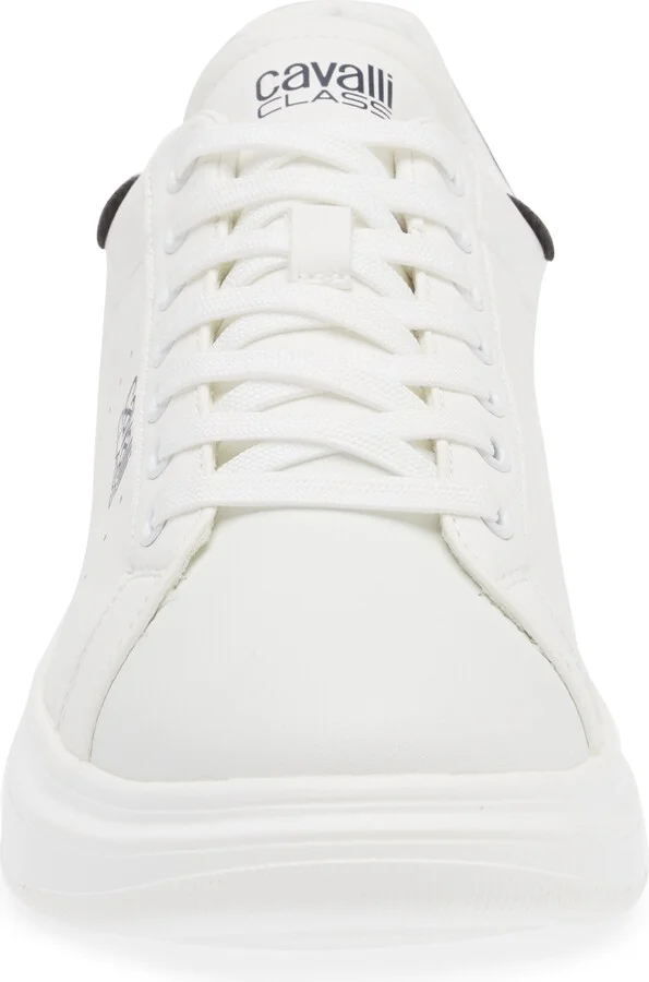 Cavalli Class Metallic Trim Low Top Sneaker - Image 3