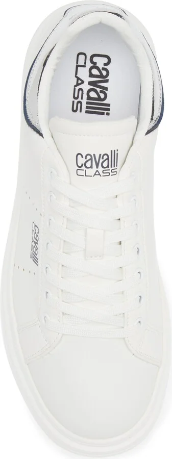 Cavalli Class Metallic Trim Low Top Sneaker - Image 5