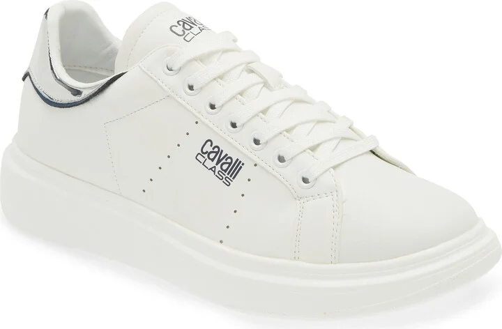 Cavalli Class Metallic Trim Low Top Sneaker