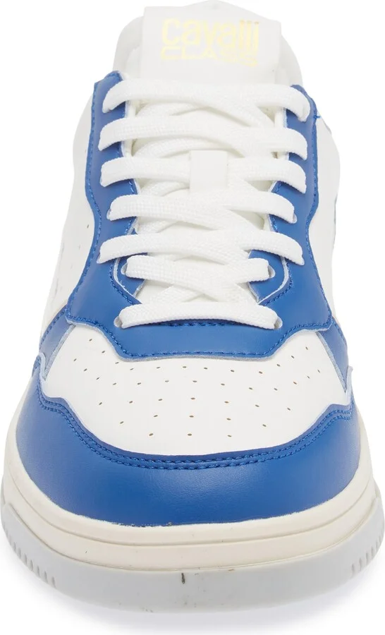 Cavalli Class Two-Tone Perforated Low Top Sneaker - Image 3