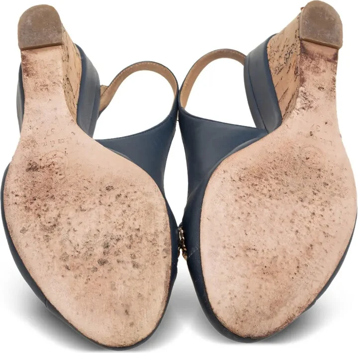 CC wedge slingback sandals - Image 3