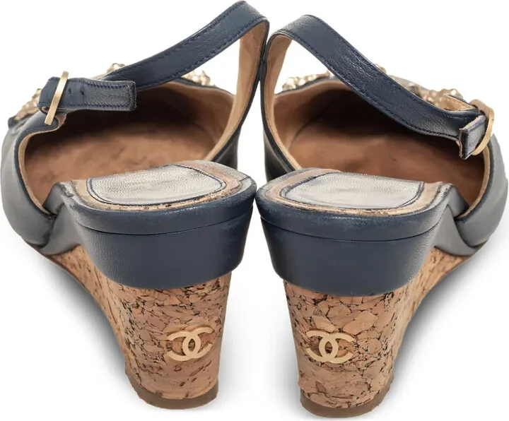 CC wedge slingback sandals - Image 4