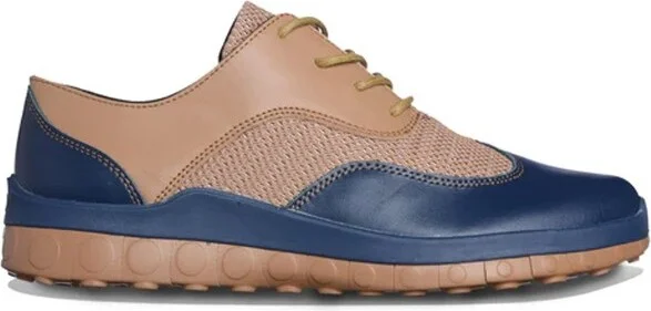 Ccilu Horizon Duke Men Formal dress shoes Casual Sneakers Navy Blue/Tabacco Brown