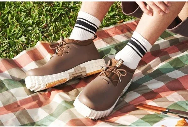 Ccilu XpreSole Blocks Women Low Top Ankle Eco-friendly Boots Slip-Resistant, , , Rainboots White Vanilla Latte - Image 6
