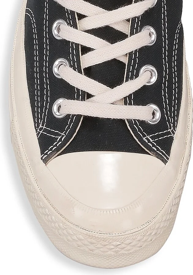 CdG PLAY x Converse Men's Chuck Taylor All Star High-Top Sneakers - Beige - Size 12 - Image 4
